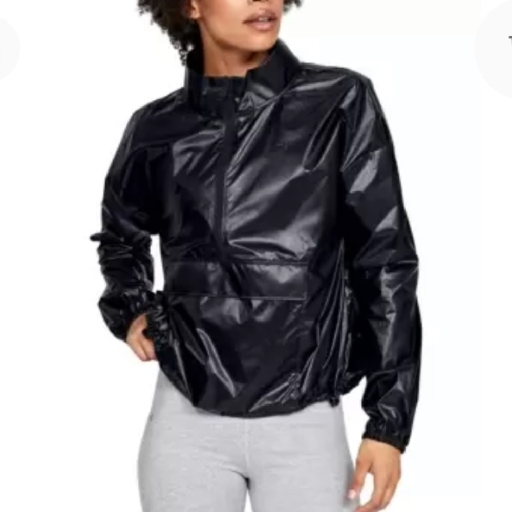 NEW Under Armour Womans Storm 1/2 Zip Water Repellent Windbreaker, Size Small